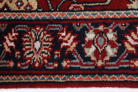 Semnan Red Runner Hand Knotted 27 X 710  Area Rug 250-23339 Image 2