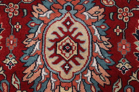Semnan Red Runner Hand Knotted 27 X 710  Area Rug 250-23339 Image 3