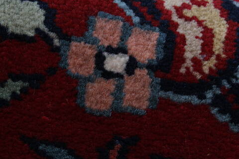 Semnan Red Runner Hand Knotted 27 X 710  Area Rug 250-23339 Image 7