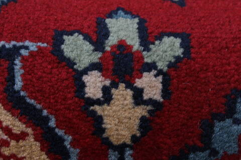 Semnan Red Runner Hand Knotted 27 X 710  Area Rug 250-23339 Image 8