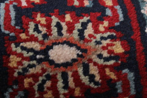 Semnan Red Runner Hand Knotted 27 X 710  Area Rug 250-23339 Image 9