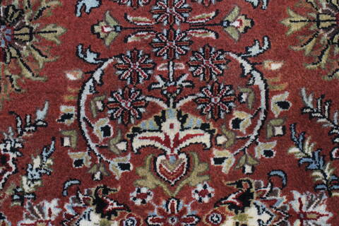 Semnan Brown Runner Hand Knotted 25 X 80  Area Rug 250-23341 Image 2