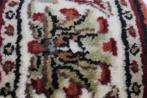 Semnan Brown Runner Hand Knotted 25 X 80  Area Rug 250-23341 Image 7