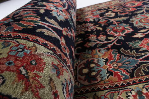 Kashmir Blue Runner Hand Knotted 28 X 711  Area Rug 250-23382 Image 12