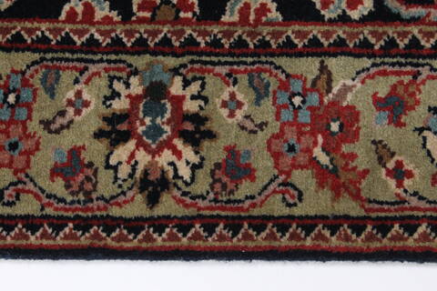Kashmir Blue Runner Hand Knotted 28 X 711  Area Rug 250-23382 Image 3