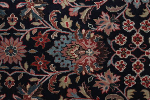 Kashmir Blue Runner Hand Knotted 28 X 711  Area Rug 250-23382 Image 4