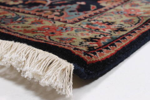 Kashmir Blue Runner Hand Knotted 28 X 711  Area Rug 250-23382 Image 6