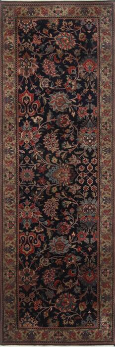 Kashmir Blue Runner Hand Knotted 28 X 711  Area Rug 250-23382 Image 0