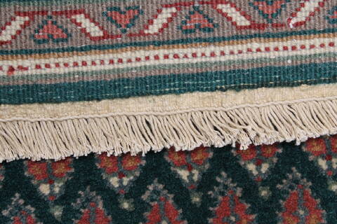 Bidjar Green Runner Hand Knotted 27 X 79  Area Rug 250-23383 Image 10