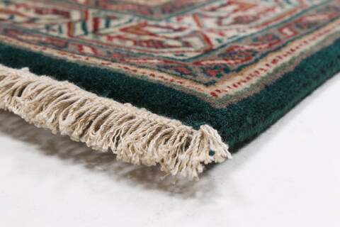 Bidjar Green Runner Hand Knotted 27 X 79  Area Rug 250-23383 Image 5