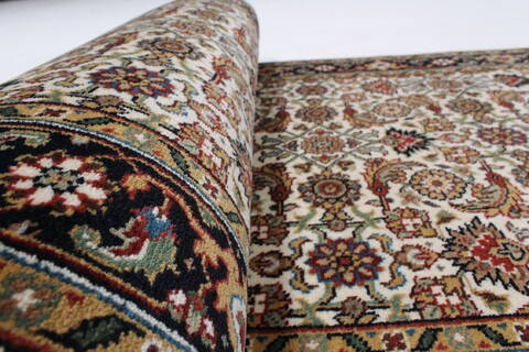Herati Beige Runner Hand Knotted 27 X 711  Area Rug 250-23392 Image 5