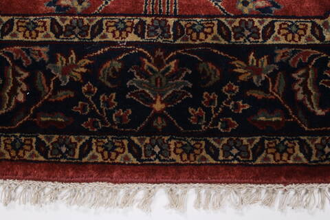 Sarouk Red Octagon Hand Knotted 50 X 50  Area Rug 250-23412 Image 4