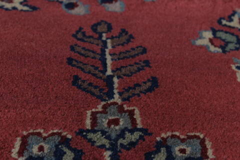 Sarouk Red Octagon Hand Knotted 50 X 50  Area Rug 250-23412 Image 8