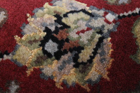Kashmar Beige Round Hand Knotted 50 X 50  Area Rug 250-23428 Image 9