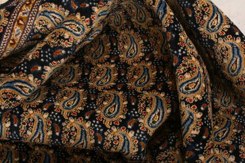 Mood Blue Hand Knotted 69 X 98  Area Rug 100-23429 Image 1