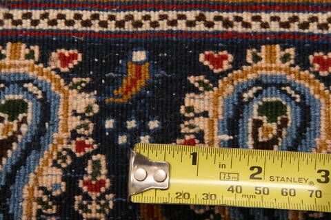 Mood Blue Hand Knotted 69 X 98  Area Rug 100-23429 Image 6