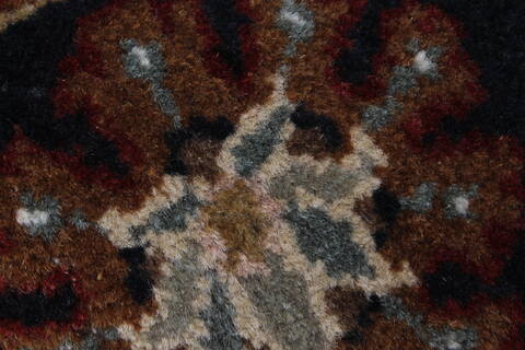 Kashmar Red Round Hand Knotted 411 X 411  Area Rug 250-23430 Image 11