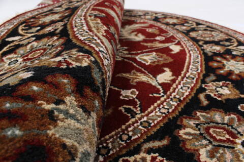 Kashmar Red Round Hand Knotted 411 X 411  Area Rug 250-23430 Image 1