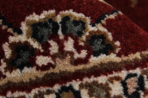 Kashmar Red Round Hand Knotted 411 X 411  Area Rug 250-23430 Image 9
