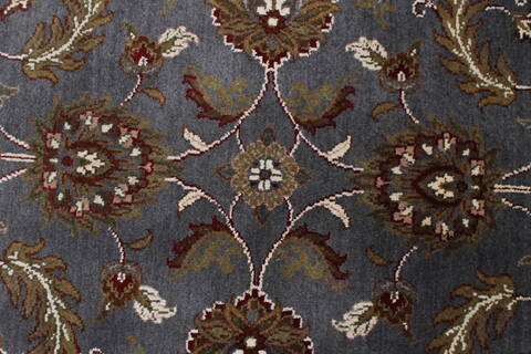 Kashan Grey Round Hand Knotted 50 X 50  Area Rug 250-23433 Image 5