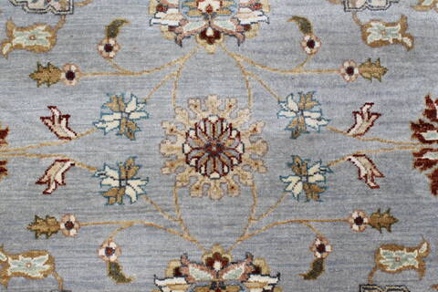 Chobi Grey Round Hand Knotted 411 X 411  Area Rug 250-23436 Image 6