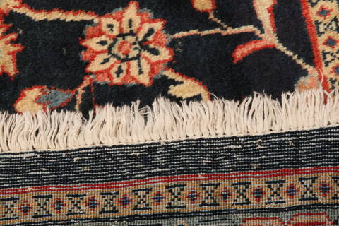 Sarouk Blue Hand Knotted 610 X 104  Area Rug 100-23439 Image 8