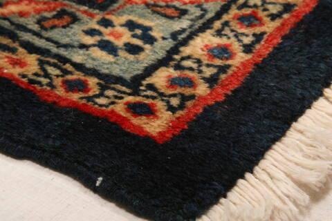 Sarouk Blue Hand Knotted 610 X 104  Area Rug 100-23439 Image 9