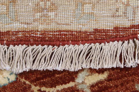 Chobi Brown Round Hand Knotted 50 X 50  Area Rug 250-23447 Image 1