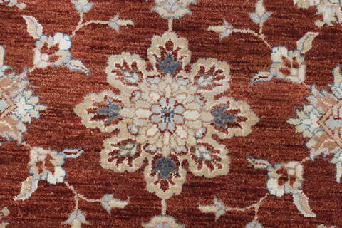 Chobi Brown Round Hand Knotted 50 X 50  Area Rug 250-23447 Image 4