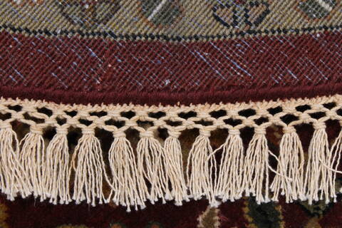 Tabriz Red Round Hand Knotted 411 X 411  Area Rug 250-23451 Image 1