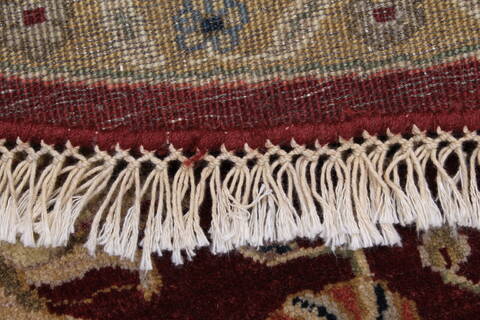 Semnan Red Round Hand Knotted 50 X 50  Area Rug 250-23454 Image 11