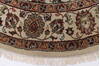 Kashmar Beige Round Hand Knotted 52 X 52  Area Rug 250-23460 Thumb 2