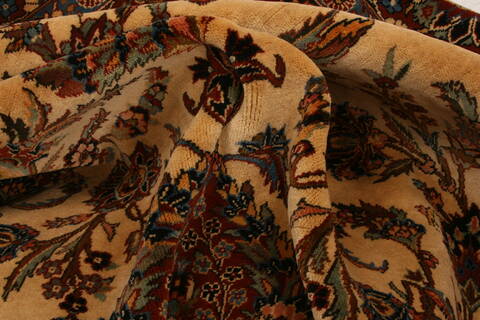 Tabriz Beige Hand Knotted 67 X 100  Area Rug 100-23475 Image 2