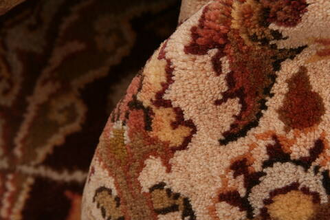 Tabriz Brown Hand Knotted 66 X 96  Area Rug 100-23477 Image 2