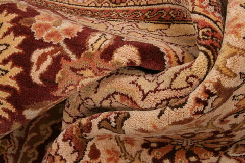 Tabriz Brown Hand Knotted 66 X 96  Area Rug 100-23477 Image 3