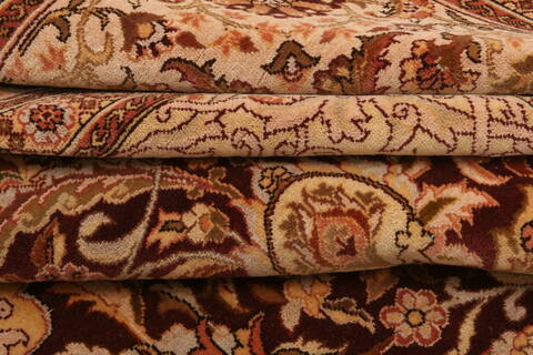 Tabriz Brown Hand Knotted 66 X 96  Area Rug 100-23477 Image 7