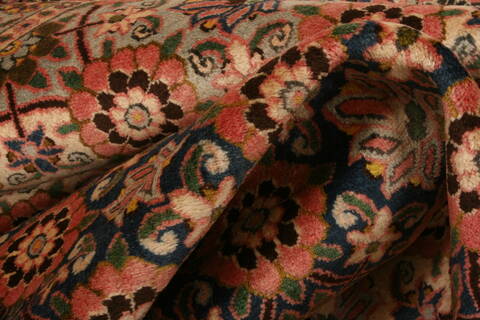 Varamin Brown Hand Knotted 66 X 100  Area Rug 100-23478 Image 2