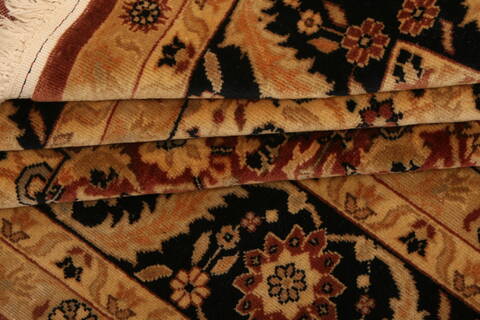 Tabriz Brown Hand Knotted 69 X 810  Area Rug 100-23482 Image 4