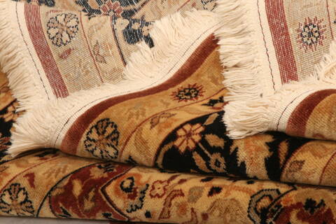 Tabriz Brown Hand Knotted 69 X 810  Area Rug 100-23482 Image 5