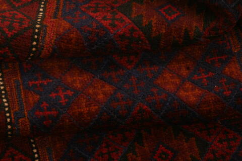 Baluch Red Runner Hand Knotted 24 X 94  Area Rug 100-23498 Image 2