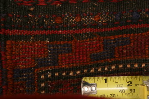 Baluch Red Runner Hand Knotted 24 X 94  Area Rug 100-23498 Image 3