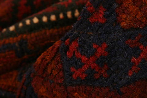Baluch Red Runner Hand Knotted 24 X 94  Area Rug 100-23498 Image 6