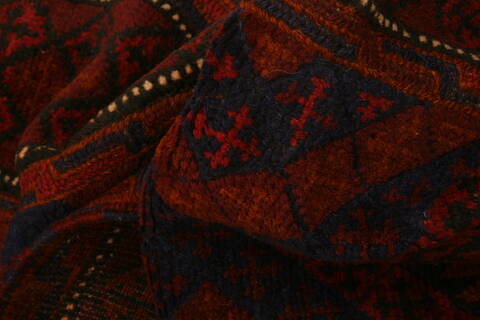 Baluch Red Runner Hand Knotted 22 X 86  Area Rug 100-23499 Image 3