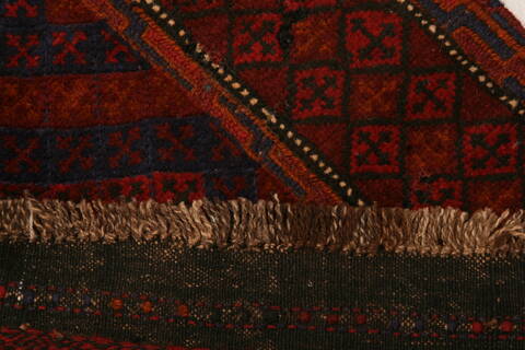 Baluch Red Runner Hand Knotted 21 X 92  Area Rug 100-23500 Image 6