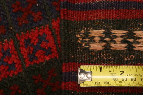 Baluch Red Runner Hand Knotted 22 X 94  Area Rug 100-23501 Image 4