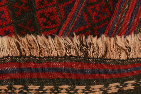 Baluch Red Runner Hand Knotted 22 X 94  Area Rug 100-23501 Image 5