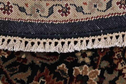 Herati Black Round Hand Knotted 510 X 510  Area Rug 250-23508 Image 1