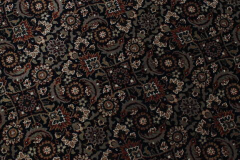 Herati Black Round Hand Knotted 510 X 510  Area Rug 250-23508 Image 5