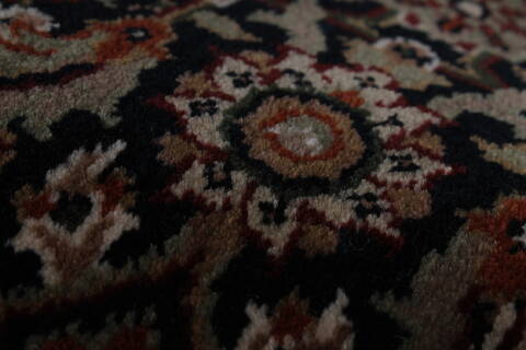 Herati Black Round Hand Knotted 510 X 510  Area Rug 250-23508 Image 8