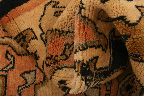 Gabbeh Beige Runner Hand Knotted 27 X 97  Area Rug 100-23522 Image 3